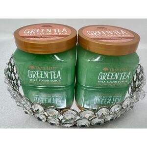 2x Tree Hut Shea Sugar Scrub – Green Tea 18oz Body Exfoliator (510g Each)
